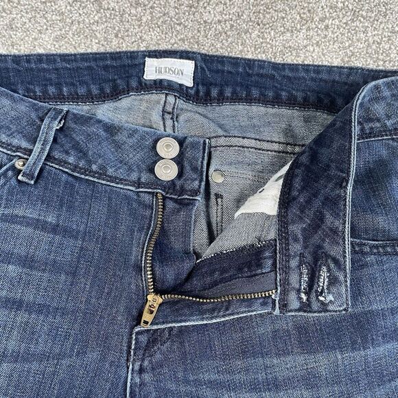 Hudson Jeans Women's Dark Blue Cropped Denim - Picture 5 of 12